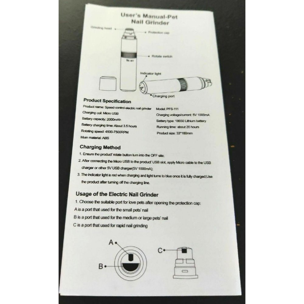 Pet Speed-Control Nail Grinder - Picture 6 of 6